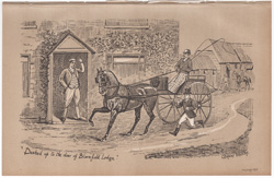 Dashed up to the door of the Bloomfield Lodge